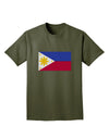 TooLoud Distressed Philippines Flag Adult Dark T-Shirt-Mens-Tshirts-TooLoud-Military-Green-Small-Davson Sales