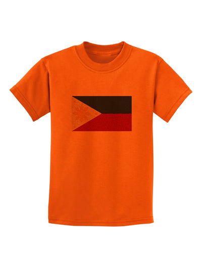 TooLoud Distressed Philippines Flag Childrens T-Shirt-Childrens T-Shirt-TooLoud-Orange-X-Small-Davson Sales