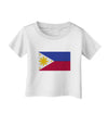 TooLoud Distressed Philippines Flag Infant T-Shirt-Infant T-Shirt-TooLoud-White-06-Months-Davson Sales