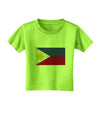 TooLoud Distressed Philippines Flag Toddler T-Shirt-Toddler T-shirt-TooLoud-Lime-Green-2T-Davson Sales