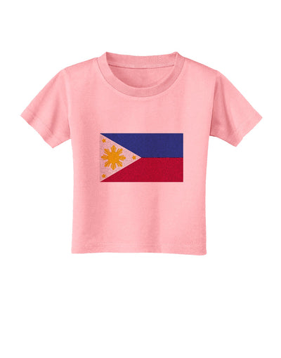 TooLoud Distressed Philippines Flag Toddler T-Shirt-Toddler T-shirt-TooLoud-Candy-Pink-2T-Davson Sales