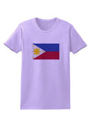 TooLoud Distressed Philippines Flag Womens T-Shirt-Womens T-Shirt-TooLoud-Lavender-X-Small-Davson Sales