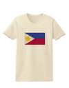TooLoud Distressed Philippines Flag Womens T-Shirt-Womens T-Shirt-TooLoud-Natural-X-Small-Davson Sales