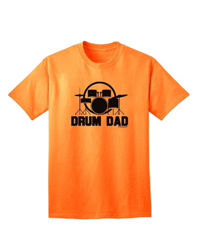 TooLoud Drum Dad Adult T-Shirt: A Must-Have for Drum Enthusiasts-Mens T-shirts-TooLoud-Neon-Orange-Small-Davson Sales