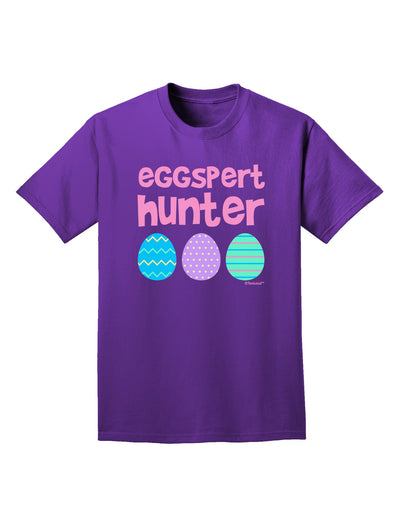 TooLoud Eggspert Hunter - Easter - Pink Adult Dark T-Shirt-Mens T-Shirt-TooLoud-Purple-Small-Davson Sales