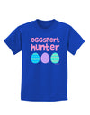 TooLoud Eggspert Hunter - Easter - Pink Childrens Dark T-Shirt-Childrens T-Shirt-TooLoud-Royal-Blue-X-Small-Davson Sales