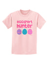 TooLoud Eggspert Hunter - Easter - Pink Childrens T-Shirt-Childrens T-Shirt-TooLoud-PalePink-X-Small-Davson Sales