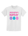 TooLoud Eggspert Hunter - Easter - Pink Childrens T-Shirt-Childrens T-Shirt-TooLoud-White-X-Small-Davson Sales