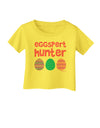 TooLoud Eggspert Hunter - Easter - Pink Infant T-Shirt-Infant T-Shirt-TooLoud-Yellow-06-Months-Davson Sales