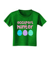 TooLoud Eggspert Hunter - Easter - Pink Toddler T-Shirt Dark-Toddler T-Shirt-TooLoud-Clover-Green-2T-Davson Sales