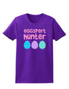 TooLoud Eggspert Hunter - Easter - Pink Womens Dark T-Shirt-Womens T-Shirt-TooLoud-Purple-X-Small-Davson Sales