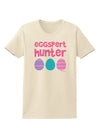 TooLoud Eggspert Hunter - Easter - Pink Womens T-Shirt-Womens T-Shirt-TooLoud-Natural-X-Small-Davson Sales