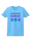 TooLoud Eggspert Hunter - Easter - Pink Womens T-Shirt-Womens T-Shirt-TooLoud-Aquatic-Blue-X-Small-Davson Sales