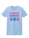 TooLoud Eggspert Hunter - Easter - Pink Womens T-Shirt-Womens T-Shirt-TooLoud-Light-Blue-X-Small-Davson Sales