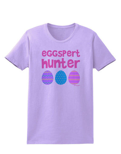 TooLoud Eggspert Hunter - Easter - Pink Womens T-Shirt-Womens T-Shirt-TooLoud-Lavender-X-Small-Davson Sales