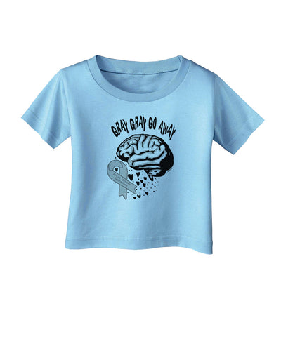 TooLoud Gray Gray Go Away Infant T-Shirt-Infant T-Shirt-TooLoud-Aquatic-Blue-06-Months-Davson Sales