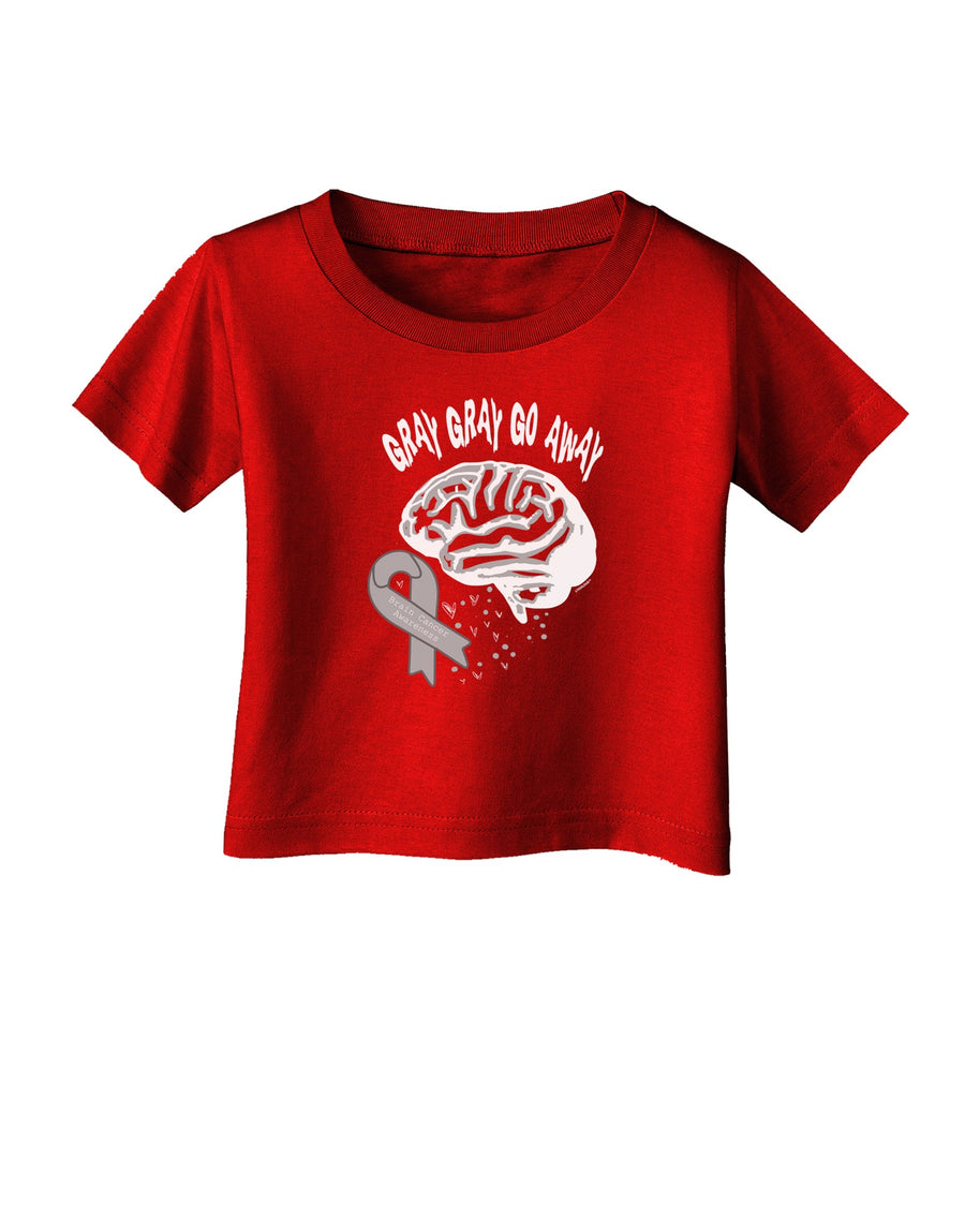 TooLoud Gray Gray Go Away Infant T-Shirt Dark-Infant T-Shirt-TooLoud-Black-06-Months-Davson Sales