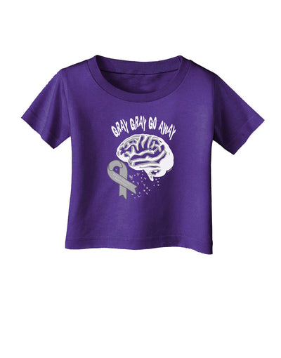 TooLoud Gray Gray Go Away Infant T-Shirt Dark-Infant T-Shirt-TooLoud-Purple-06-Months-Davson Sales