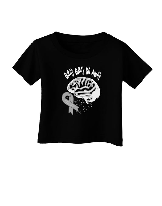TooLoud Gray Gray Go Away Infant T-Shirt Dark-Infant T-Shirt-TooLoud-Black-06-Months-Davson Sales