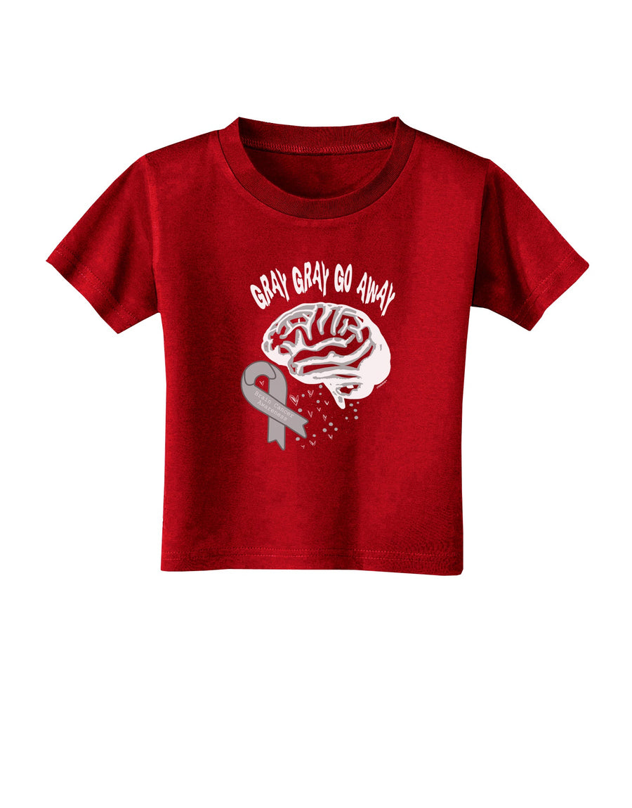 TooLoud Gray Gray Go Away Toddler T-Shirt Dark-Toddler T-shirt-TooLoud-Black-2T-Davson Sales