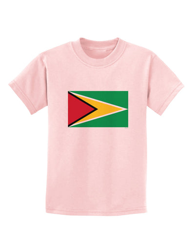 TooLoud Guyana Flag Childrens T-Shirt-Childrens T-Shirt-TooLoud-PalePink-X-Small-Davson Sales