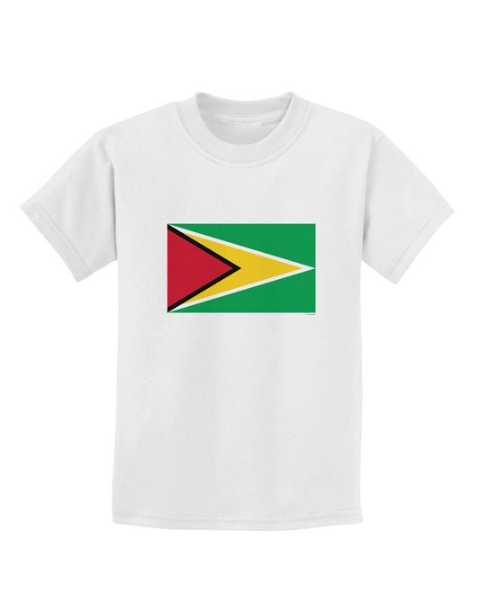 TooLoud Guyana Flag Childrens T-Shirt-Childrens T-Shirt-TooLoud-White-X-Small-Davson Sales