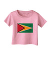 TooLoud Guyana Flag Infant T-Shirt-Infant T-Shirt-TooLoud-Candy-Pink-06-Months-Davson Sales