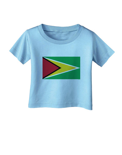 TooLoud Guyana Flag Infant T-Shirt-Infant T-Shirt-TooLoud-Aquatic-Blue-06-Months-Davson Sales