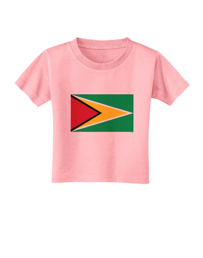 TooLoud Guyana Flag Toddler T-Shirt-Toddler T-shirt-TooLoud-Candy-Pink-2T-Davson Sales