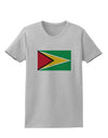 TooLoud Guyana Flag Womens T-Shirt-Womens T-Shirt-TooLoud-AshGray-X-Small-Davson Sales