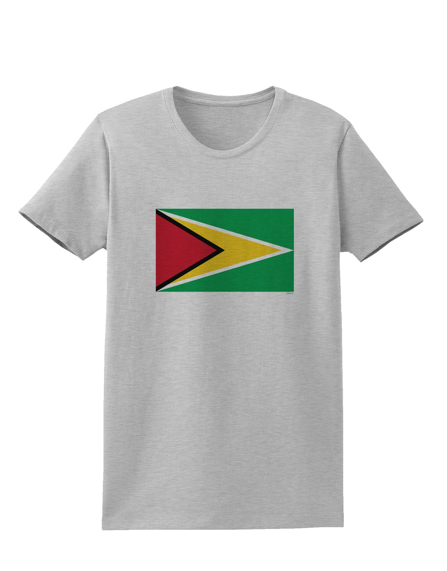 TooLoud Guyana Flag Womens T-Shirt-Womens T-Shirt-TooLoud-White-X-Small-Davson Sales