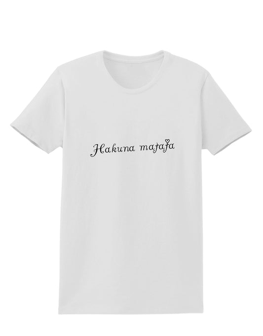 TooLoud Hakuna Matata Womens T-Shirt-Womens T-Shirt-TooLoud-White-X-Small-Davson Sales
