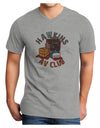 TooLoud Hawkins AV Club Adult V-Neck T-shirt-Mens V-Neck T-Shirt-TooLoud-HeatherGray-Small-Davson Sales