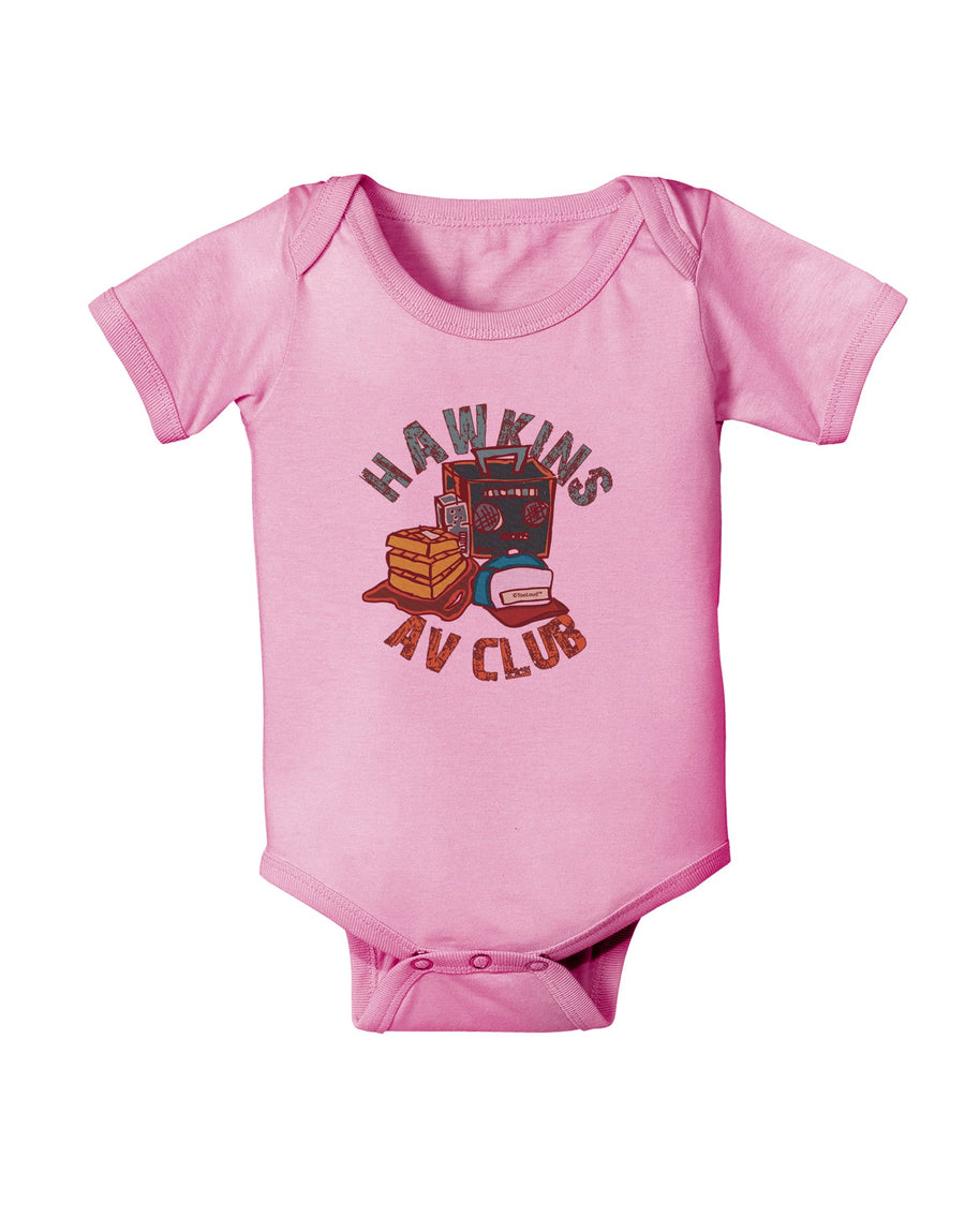 TooLoud Hawkins AV Club Baby Romper Bodysuit-Baby Romper-TooLoud-White-06-Months-Davson Sales
