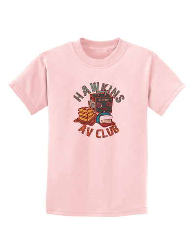 TooLoud Hawkins AV Club Childrens T-Shirt-Childrens T-Shirt-TooLoud-PalePink-X-Small-Davson Sales
