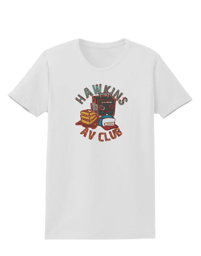 TooLoud Hawkins AV Club Womens T-Shirt-Womens T-Shirt-TooLoud-White-X-Small-Davson Sales