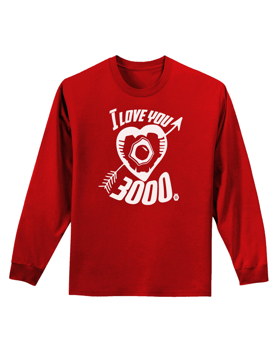 TooLoud I Love You 3000 Adult Long Sleeve Dark T-Shirt-Long Sleeve Shirt-TooLoud-Black-Small-Davson Sales