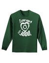 TooLoud I Love You 3000 Adult Long Sleeve Dark T-Shirt-Long Sleeve Shirt-TooLoud-Dark-Green-Small-Davson Sales