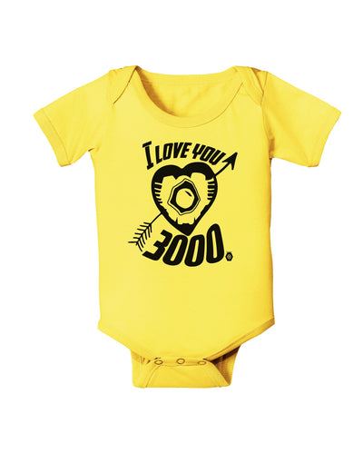 TooLoud I Love You 3000 Baby Romper Bodysuit-Baby Romper-TooLoud-Yellow-06-Months-Davson Sales
