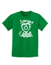 TooLoud I Love You 3000 Childrens Dark T-Shirt-Childrens T-Shirt-TooLoud-Kelly-Green-X-Small-Davson Sales