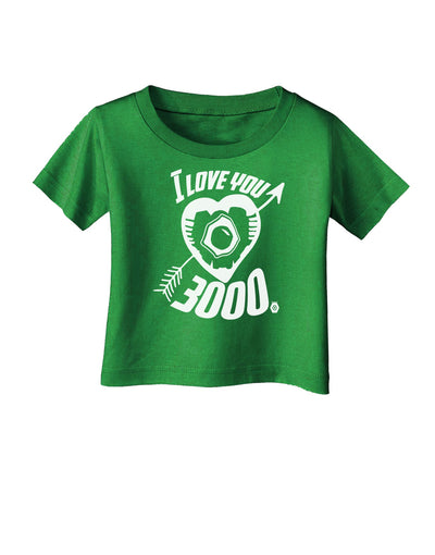 TooLoud I Love You 3000 Infant T-Shirt Dark-Infant T-Shirt-TooLoud-Clover-Green-06-Months-Davson Sales