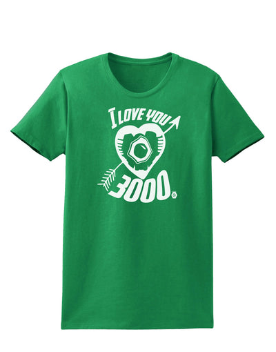 TooLoud I Love You 3000 Womens Dark T-Shirt-Womens T-Shirt-TooLoud-Kelly-Green-X-Small-Davson Sales