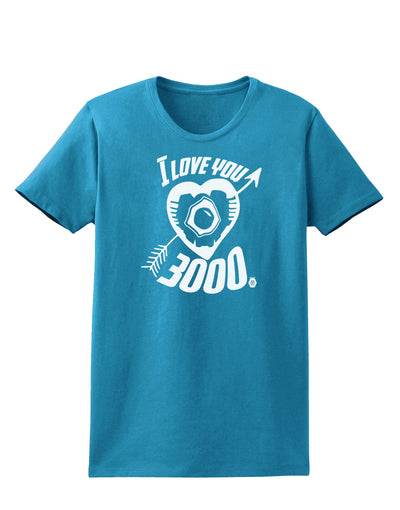 TooLoud I Love You 3000 Womens Dark T-Shirt-Womens T-Shirt-TooLoud-Turquoise-X-Small-Davson Sales