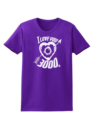 TooLoud I Love You 3000 Womens Dark T-Shirt-Womens T-Shirt-TooLoud-Purple-X-Small-Davson Sales