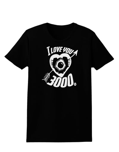 TooLoud I Love You 3000 Womens Dark T-Shirt-Womens T-Shirt-TooLoud-Black-X-Small-Davson Sales