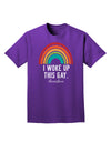 TooLoud I Woke Up This Gay Dark Adult Dark T-Shirt-Mens-Tshirts-TooLoud-Purple-Small-Davson Sales