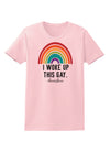 TooLoud I Woke Up This Gay Womens T-Shirt-Womens T-Shirt-TooLoud-PalePink-X-Small-Davson Sales