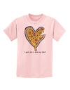 TooLoud I gave you a Pizza my Heart Childrens T-Shirt-Childrens T-Shirt-TooLoud-PalePink-X-Small-Davson Sales