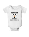 TooLoud I'm not Dumb I'm Just really good at pretending I am Baby Romper Bodysuit-Baby Romper-TooLoud-White-06-Months-Davson Sales