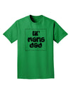Lil Mans Dad Adult Dark T-Shirt - Kelly Green - 4XL Tooloud